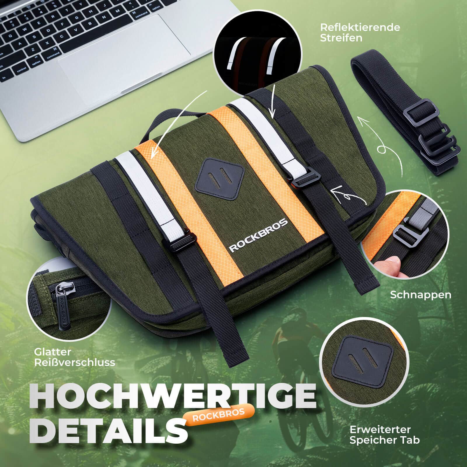 ROCKBROS Lenkertasche Fahrradtasche mit Schultergurt 4L Fronttasche - Fahrradtaschen ROCKBROS - EU - NooMii