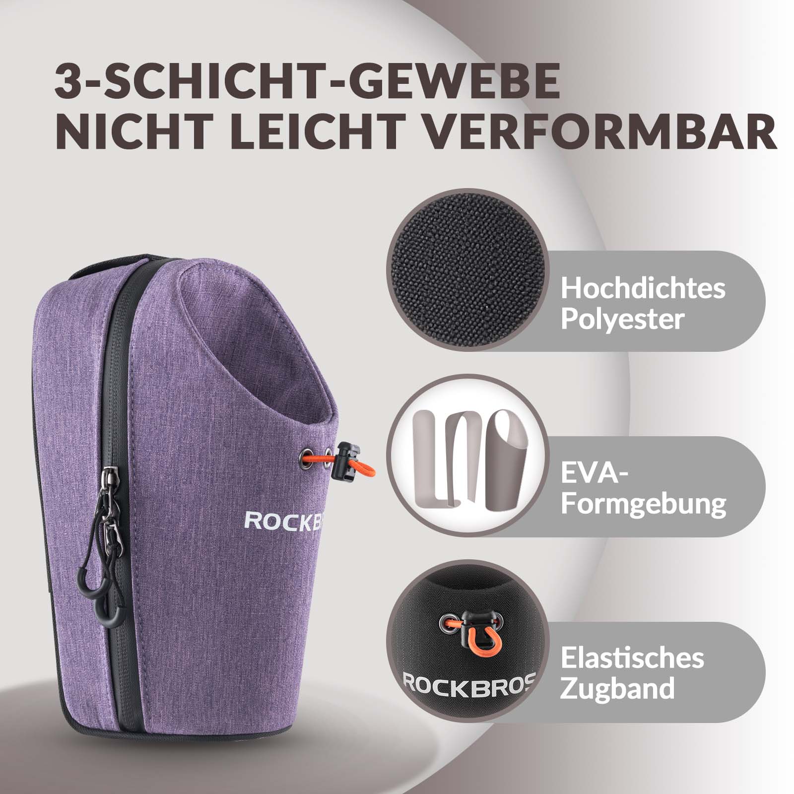 ROCKBROS Lenkertasche Flaschentasche Trinkflaschenhalter Multifunktionales Design - Fahrradtaschen ROCKBROS - EU - NooMii