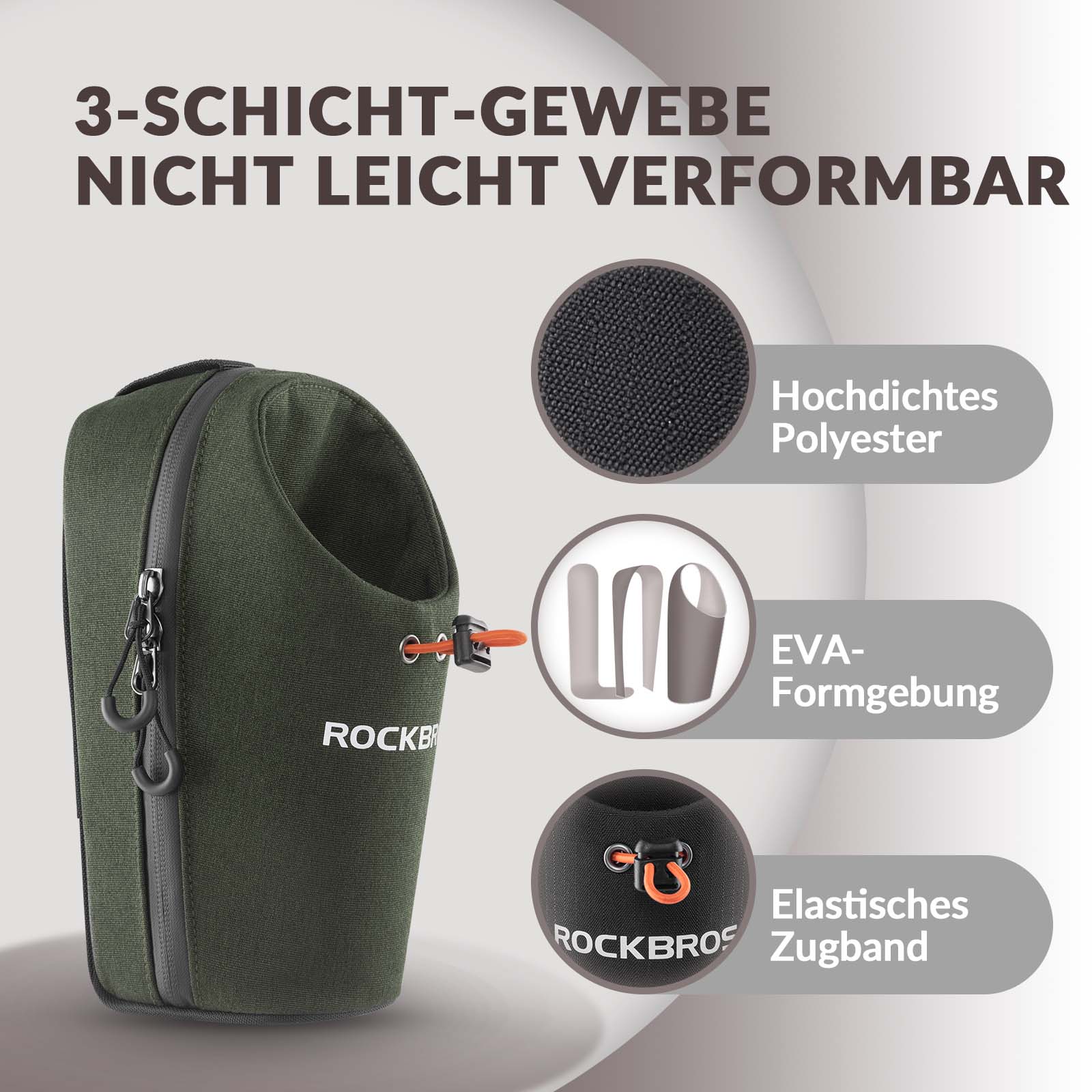 ROCKBROS Lenkertasche Flaschentasche Trinkflaschenhalter Multifunktionales Design - Fahrradtaschen ROCKBROS - EU - NooMii
