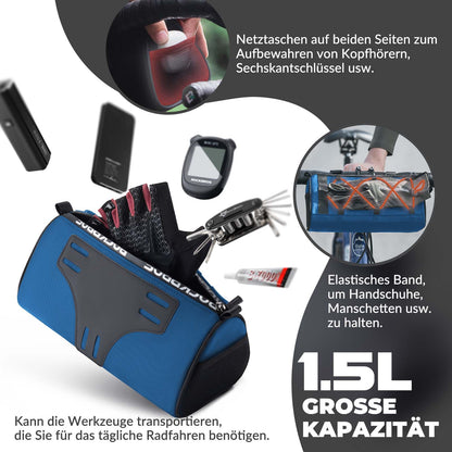 ROCKBROS Lenkertasche Multifunktionale Fahrradlenkertasche mit Schultergurt 1,5L - Fahrradtaschen ROCKBROS - EU - NooMii
