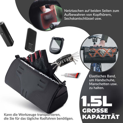 ROCKBROS Lenkertasche Multifunktionale Fahrradlenkertasche mit Schultergurt 1,5L - Fahrradtaschen ROCKBROS - EU - NooMii