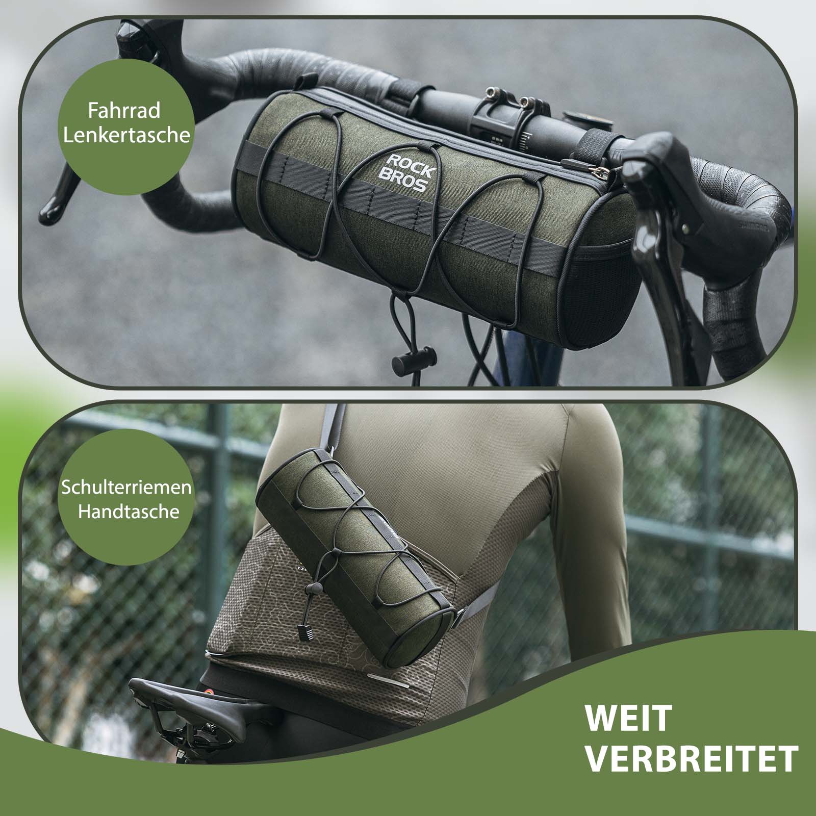 ROCKBROS Lenkertasche Multifunktionale Umhängetasche mit Schultergurt - Fahrradtaschen ROCKBROS - EU - NooMii