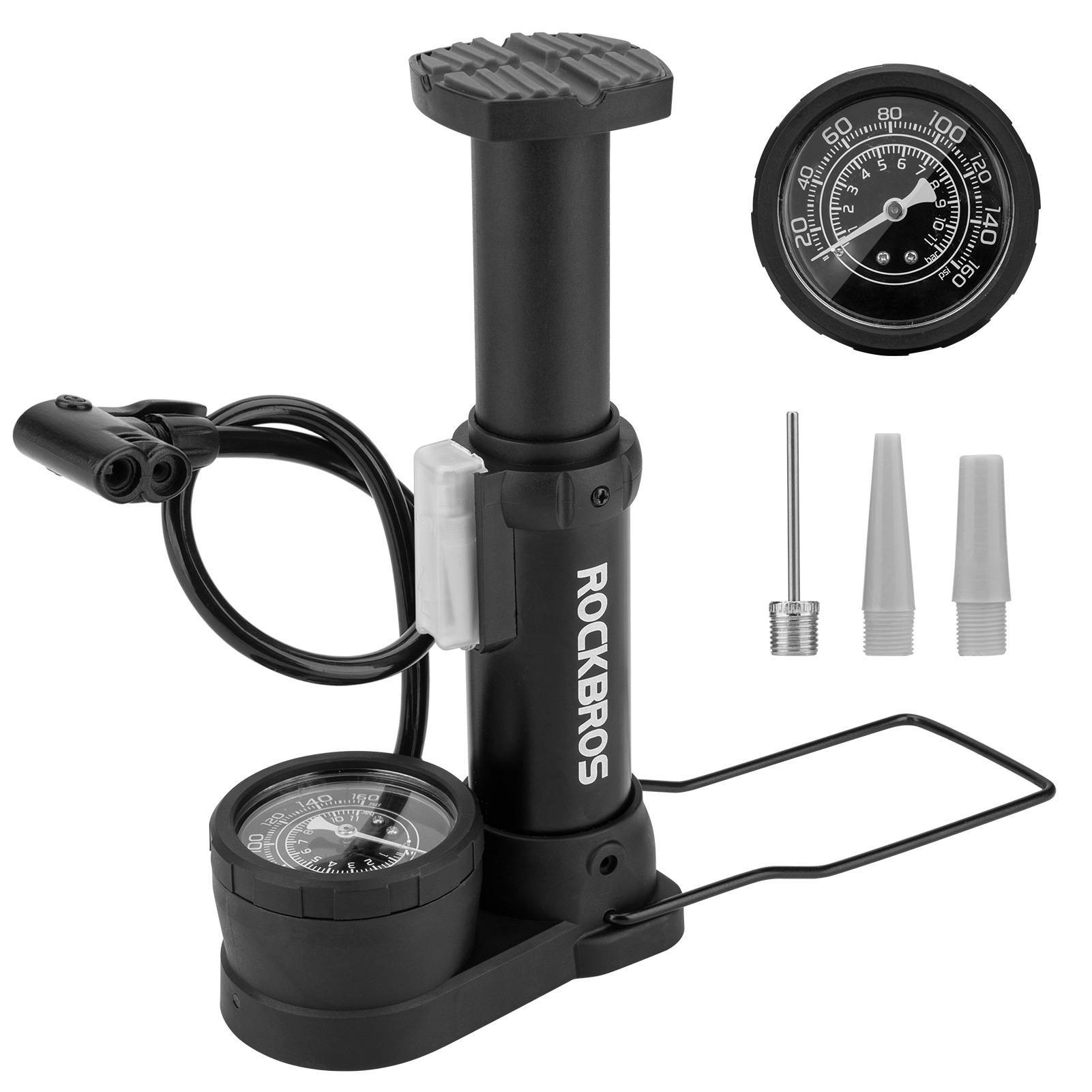ROCKBROS Mini Fußpumpen Luftpumpe mit Manometer - Fahrrad Luftpumpen ROCKBROS - EU - NooMii
