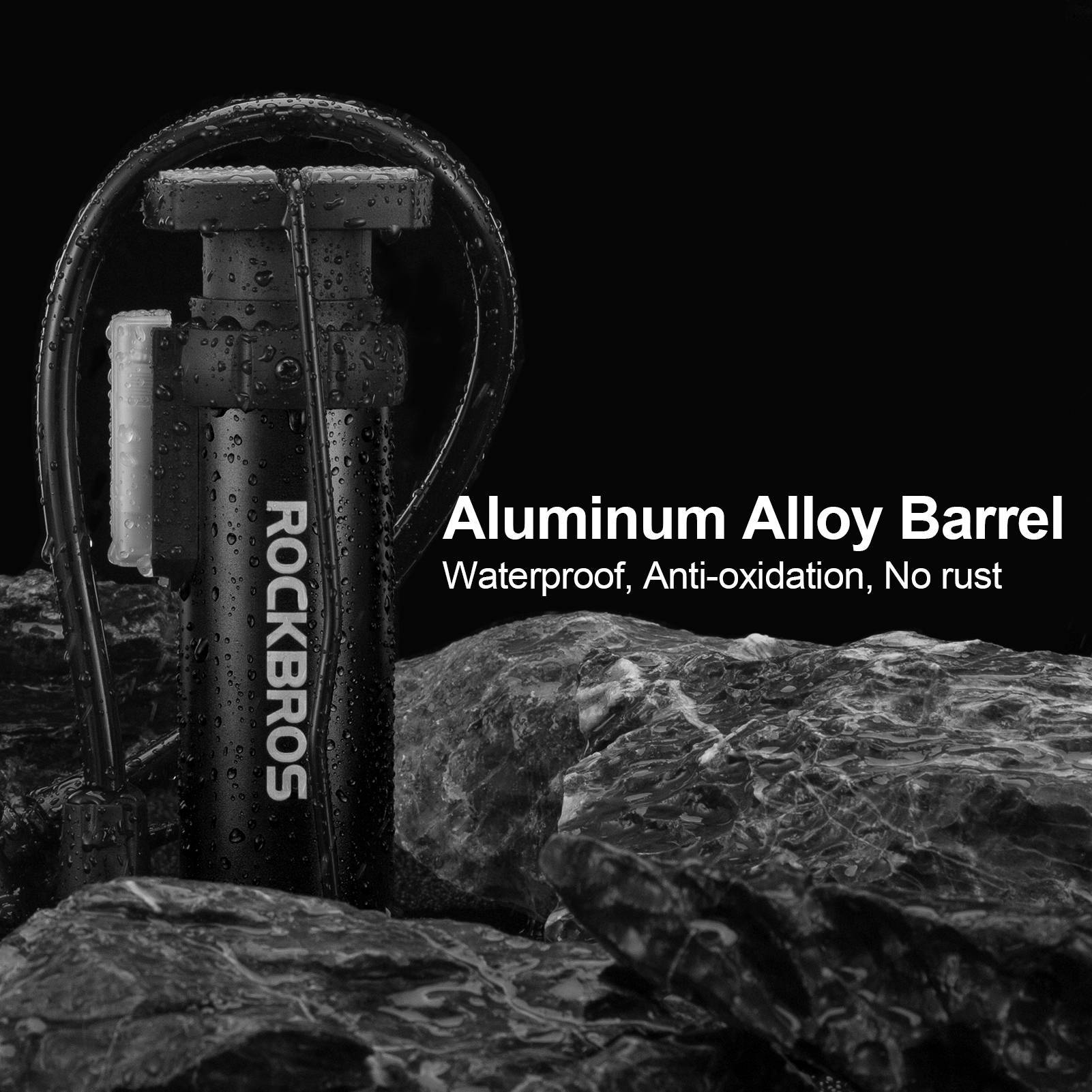 ROCKBROS Mini Tragbare Luftpumpe Fußpumpen für alle Ventile SV/AV - Fahrrad Luftpumpen ROCKBROS - EU - NooMii
