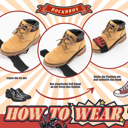 ROCKBROS Motorrad Schaltpad Antiskid Schaltschutz Verstellbar Schuhschutz Motorrad Zubehör - ROCKBROS - EU - NooMii