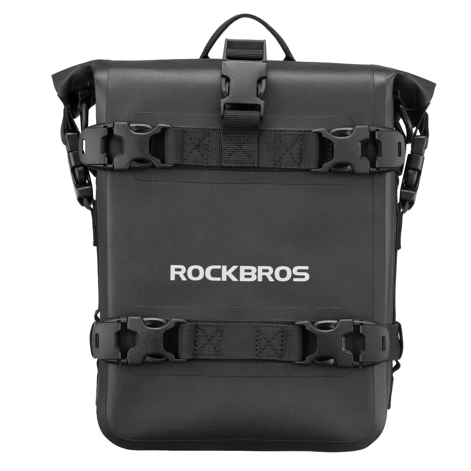 ROCKBROS Motorrad Seitentasche wasserdicht Gepäckträgertasche 5L Schwarz - Motorradtaschen ROCKBROS - EU - NooMii