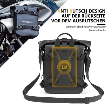 ROCKBROS Motorrad Seitentasche wasserdicht Gepäckträgertasche 5L Schwarz - Motorradtaschen ROCKBROS - EU - NooMii