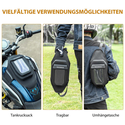 ROCKBROS Motorrad Tankrucksack Wasserdichter Magnet Tanktasche Schwarz - Motorradtaschen ROCKBROS - EU - NooMii