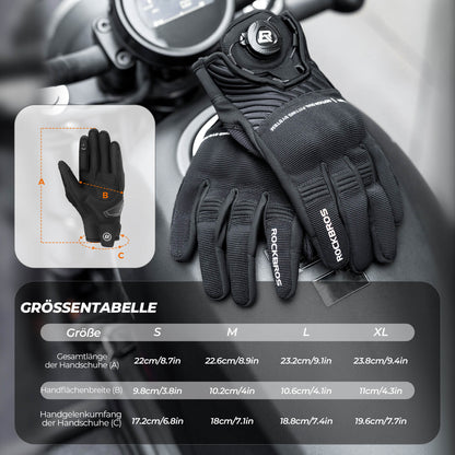 ROCKBROS Motorradhandschuhe Atmungsaktiv Handschuhe Touchscreen - Fahrradhandschuhe ROCKBROS - EU - NooMii