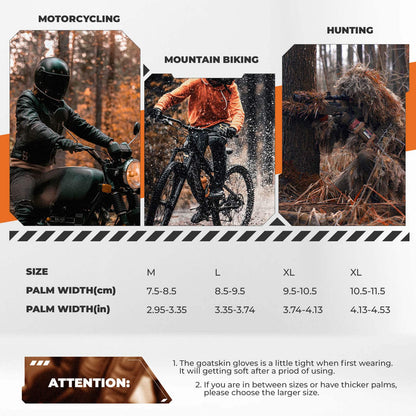 ROCKBROS Motorradhandschuhe Touchscreen Leder Vollfinger Handschuhe Amtungsaktiv - Motorradhandschuhe ROCKBROS - EU - NooMii