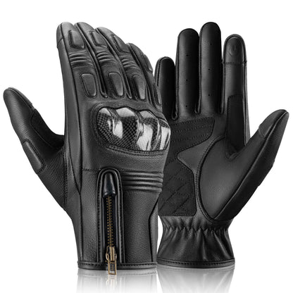 ROCKBROS Motorradhandschuhe Touchscreen Leder Vollfinger Handschuhe Amtungsaktiv - Motorradhandschuhe ROCKBROS - EU - NooMii