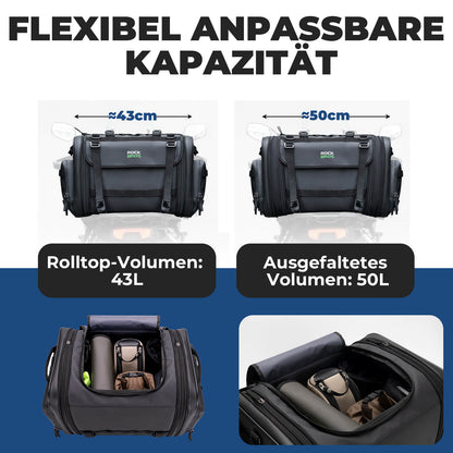 ROCKBROS Motorradtasche mit Regenshutz Gepäcktasche Reisetasche Faltbar 43 - 50L - Motorradtaschen ROCKBROS - EU - NooMii