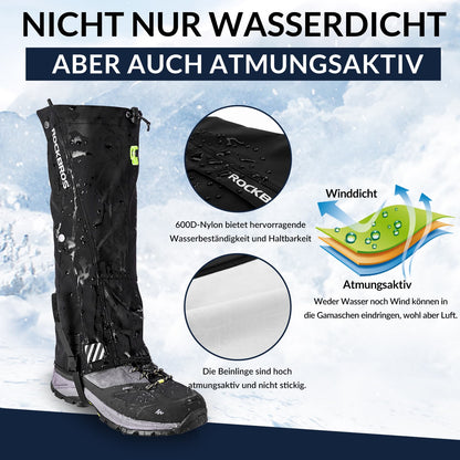 ROCKBROS Outdoor Gamaschen wasserdichte Schnee Gaiter für Herren Damen - Fahrrad Überschuhe ROCKBROS - EU - NooMii