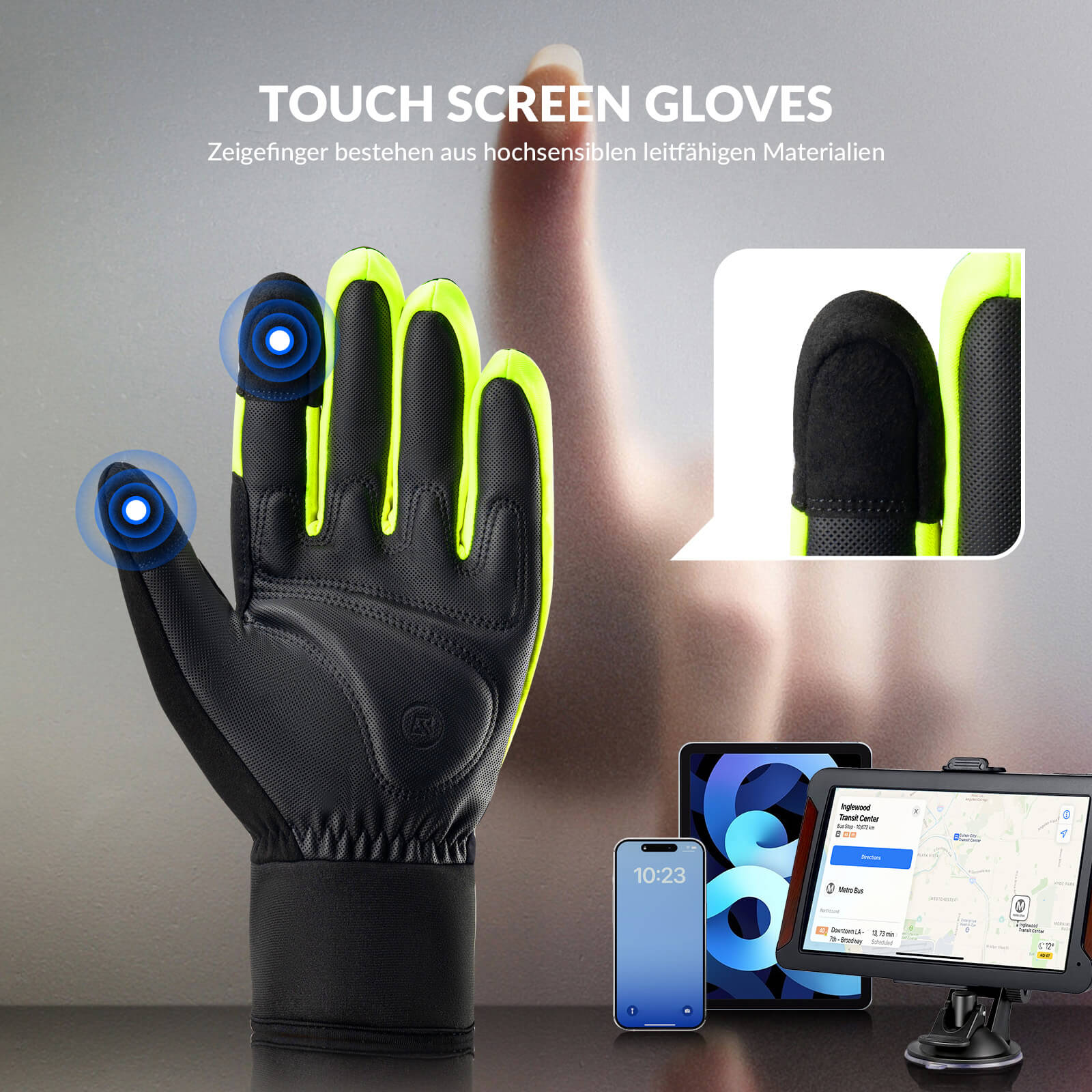 ROCKBROS Outdoor Thermo Handschuhe für Radfahren & Ski mit Touchscreen - funktion - Fahrradhandschuhe ROCKBROS - EU - NooMii