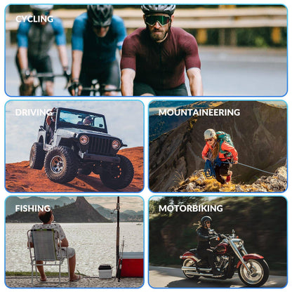 ROCKBROS Photochrome Brille HD Fahrradbrille für Outdoor - Aktivitäten Blau - Fahrradbrille ROCKBROS - EU - NooMii