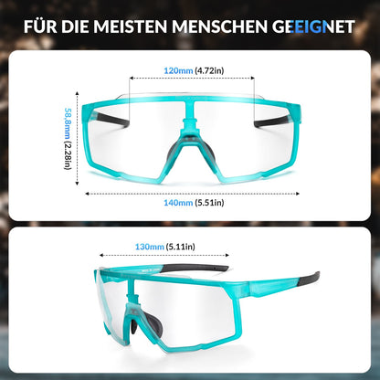 ROCKBROS Photochrome Brille HD Fahrradbrille für Outdoor - Aktivitäten Blau - Fahrradbrille ROCKBROS - EU - NooMii