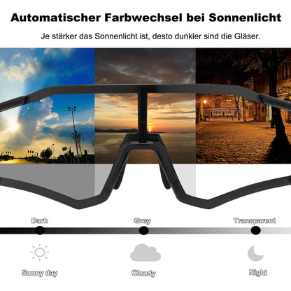 ROCKBROS Photochrome Radsport Brille mit UV400 Schutz - Fahrradbrille ROCKBROS - EU - NooMii