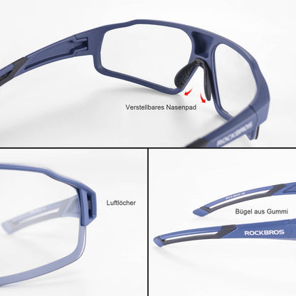 ROCKBROS Photochrome Sonnenbrille für Outdoor - Aktivitäten Unisex - Fahrradbrille ROCKBROS - EU - NooMii