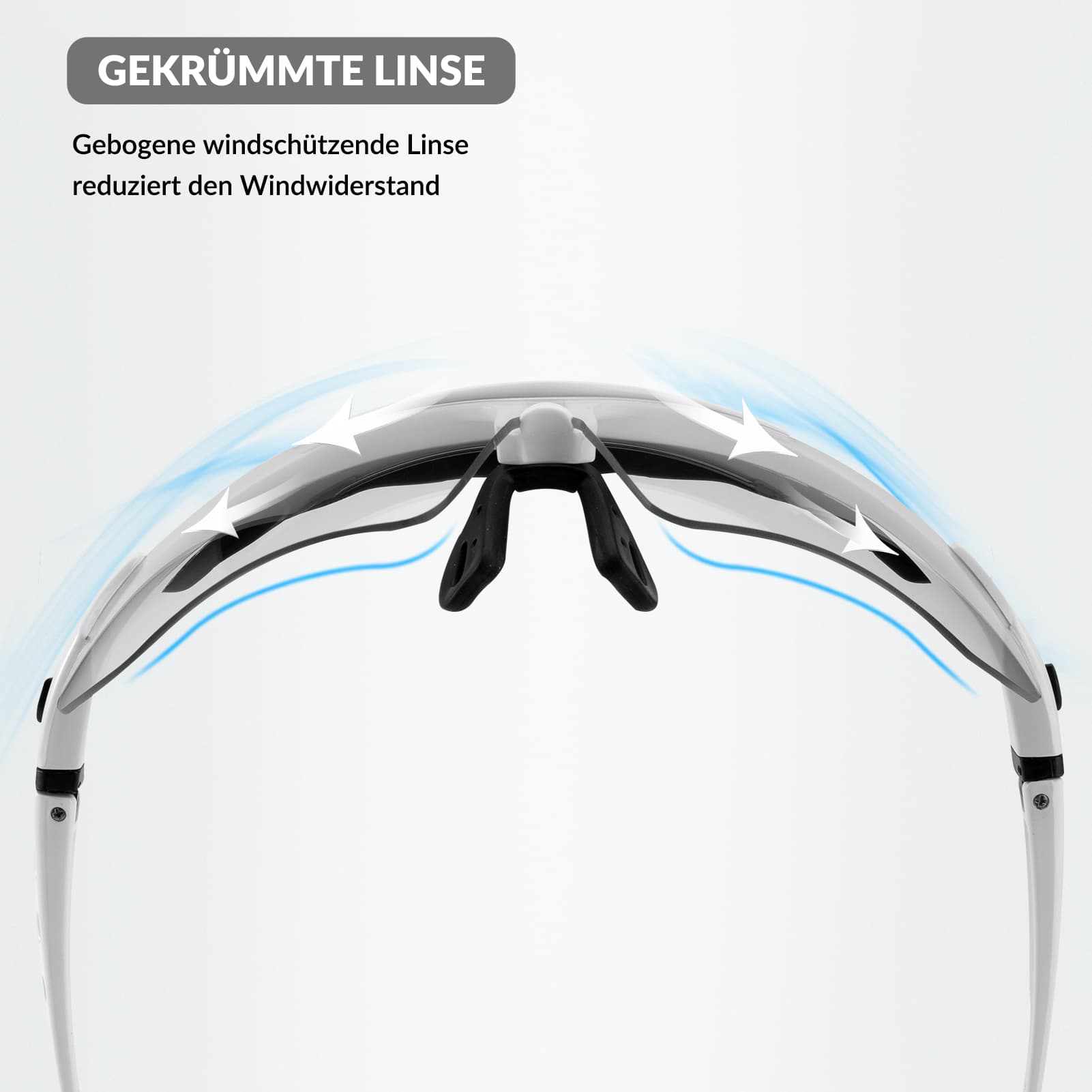 ROCKBROS Photochromic Sportbrillen Mit Austauschbarem Elastischem Stirnband - Fahrradbrille ROCKBROS - EU - NooMii