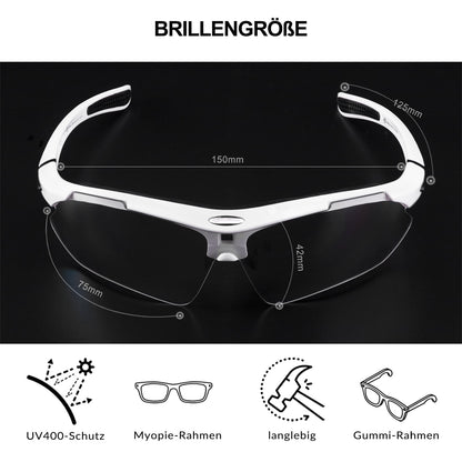 ROCKBROS Photochromic Sportbrillen Mit Austauschbarem Elastischem Stirnband - Fahrradbrille ROCKBROS - EU - NooMii