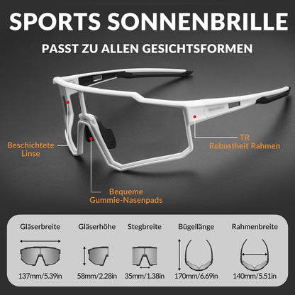 ROCKBROS Polarisiert Fahrradbrille Sport Sonnenbrille für Outdoorsport - Fahrradbrille ROCKBROS - EU - NooMii