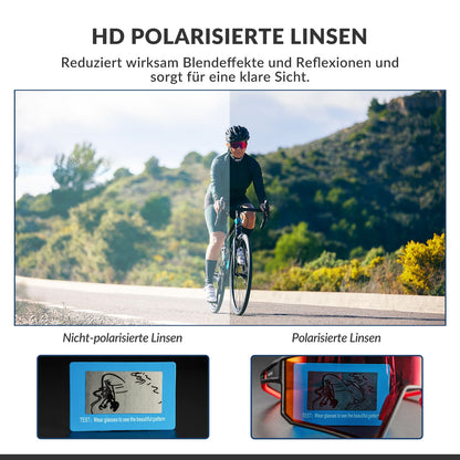 ROCKBROS Polarisiert Fahrradbrille Sport Sonnenbrille für Outdoorsport - Fahrradbrille ROCKBROS - EU - NooMii