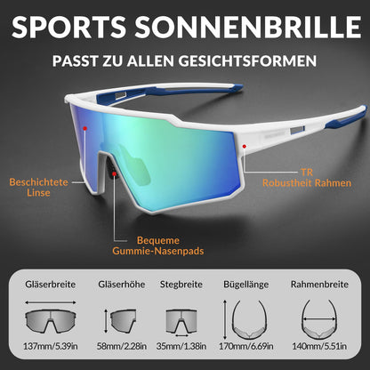 ROCKBROS Polarisiert Fahrradbrille Sport Sonnenbrille für Outdoorsport - Fahrradbrille ROCKBROS - EU - NooMii