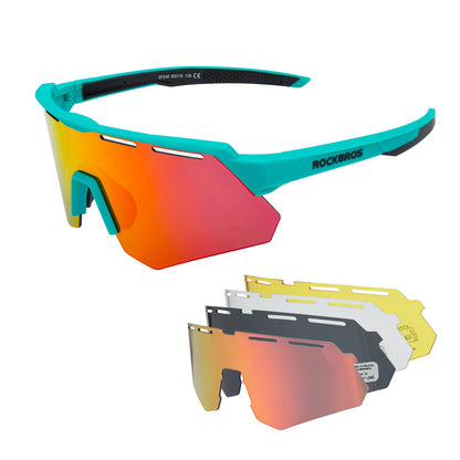ROCKBROS Polarisierte Fahrradbrille mit 4 Wechselgläser - Fahrradbrille ROCKBROS - EU - NooMii