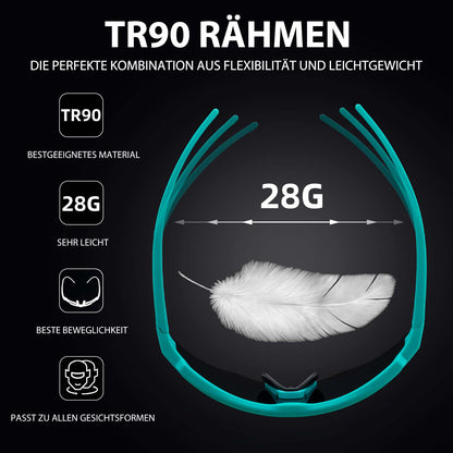 ROCKBROS Polarisierte Fahrradbrille mit 4 Wechselgläser - Fahrradbrille ROCKBROS - EU - NooMii