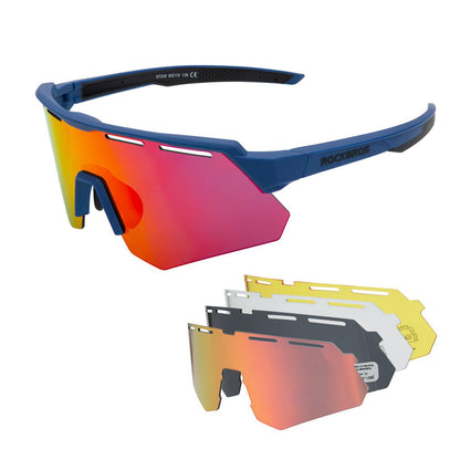ROCKBROS Polarisierte Fahrradbrille mit 4 Wechselgläser - Fahrradbrille ROCKBROS - EU - NooMii