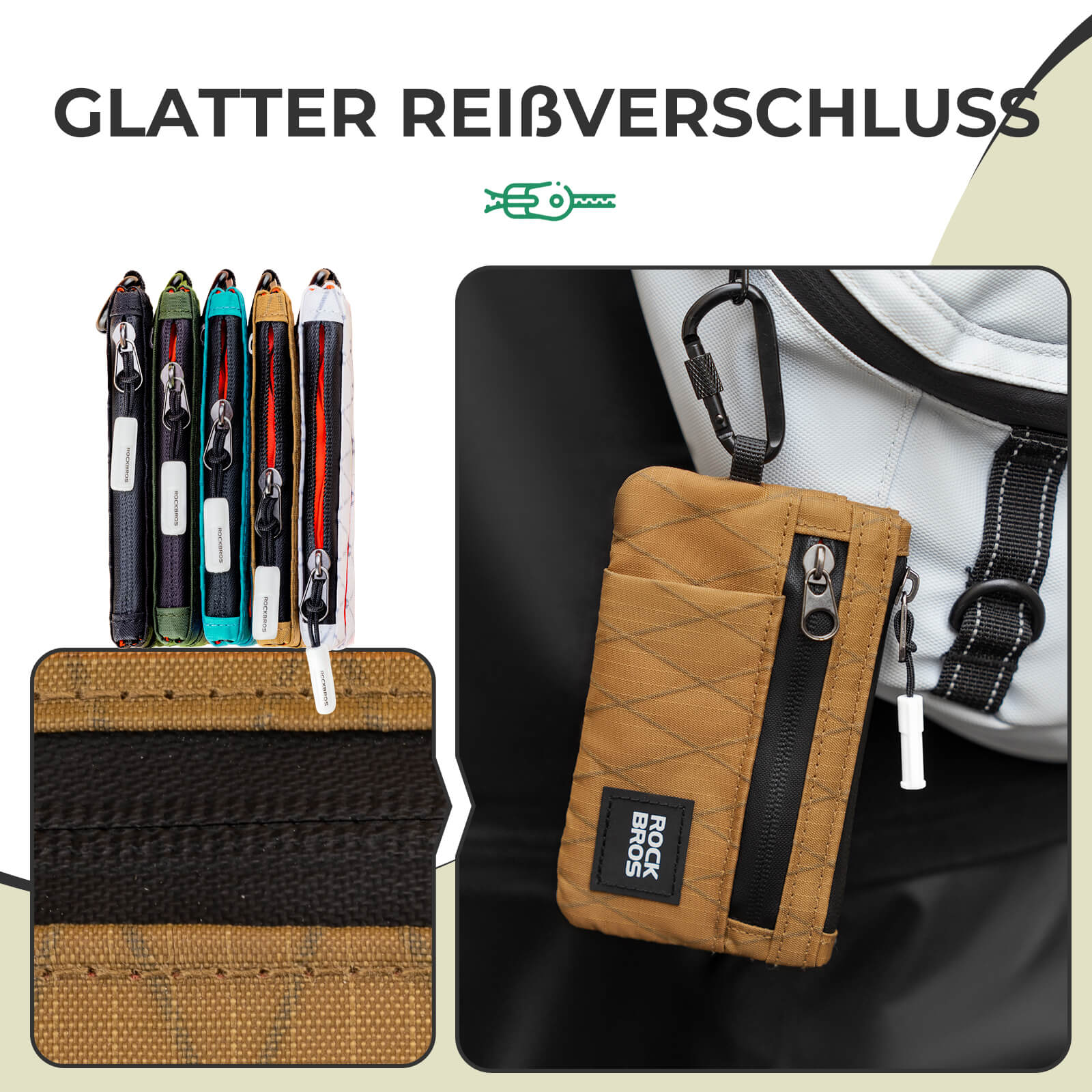 ROCKBROS Portemonnaie Geldbeutel Handytasche Tragbare mit Hängeschloss - Fahrradtaschen ROCKBROS - EU - NooMii
