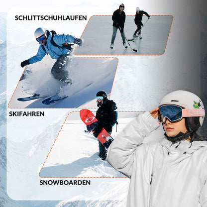 ROCKBROS - Qunature Skihelm mit Ohrenschützern Schneehelm Winter für Skifahren - Skihelm ROCKBROS - EU - NooMii