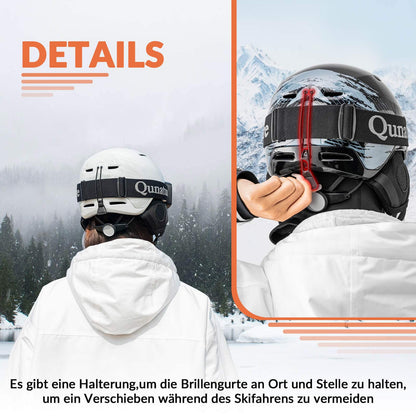 ROCKBROS - Qunature Skihelm mit Ohrenschützern Schneehelm Winter für Skifahren - Skihelm ROCKBROS - EU - NooMii