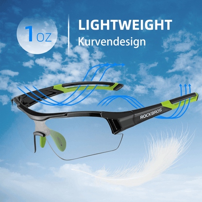 ROCKBROS Radbrille Sonnenbrille Halbrahmen Photochromatische Brille - Fahrradbrille ROCKBROS - EU - NooMii