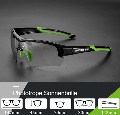 ROCKBROS Radbrille Sonnenbrille Halbrahmen Photochromatische Brille - Fahrradbrille ROCKBROS - EU - NooMii