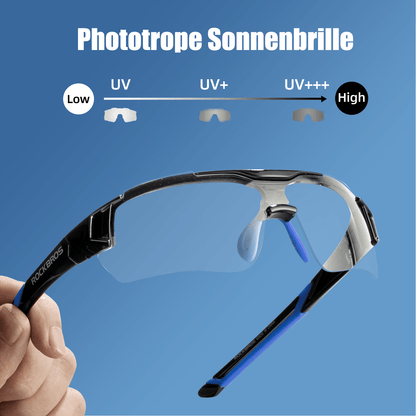 ROCKBROS Radbrille Sonnenbrille Halbrahmen Photochromatische Brille - Fahrradbrille ROCKBROS - EU - NooMii