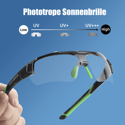 ROCKBROS Radbrille Sonnenbrille Halbrahmen Photochromatische Brille - Fahrradbrille ROCKBROS - EU - NooMii