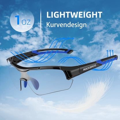 ROCKBROS Radbrille Sonnenbrille Halbrahmen Photochromatische Brille - Fahrradbrille ROCKBROS - EU - NooMii