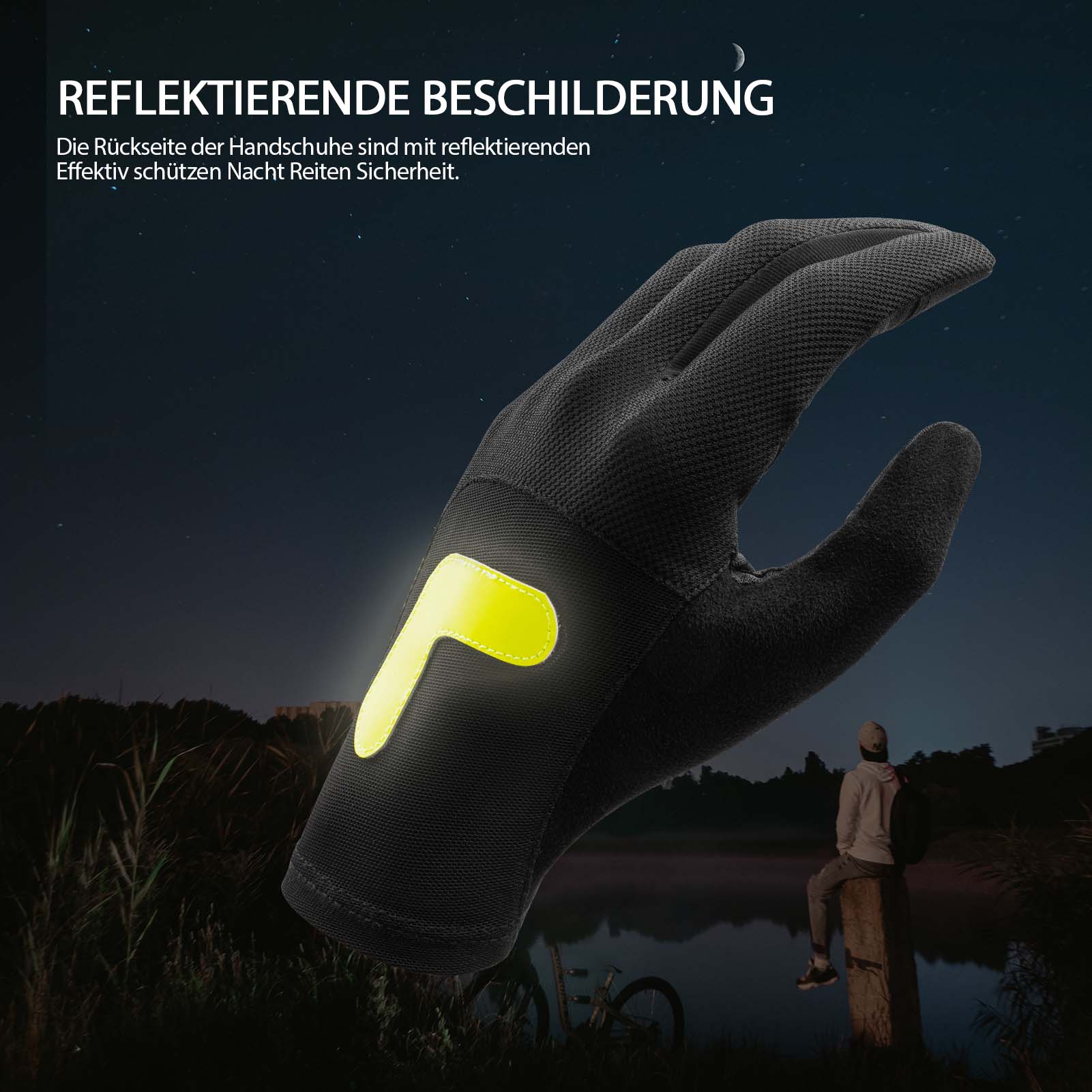 ROCKBROS Radhandschuhe MTB Frühling Herbst Atmungsaktiv Touchscreen Unisex - Fahrradhandschuhe ROCKBROS - EU - NooMii