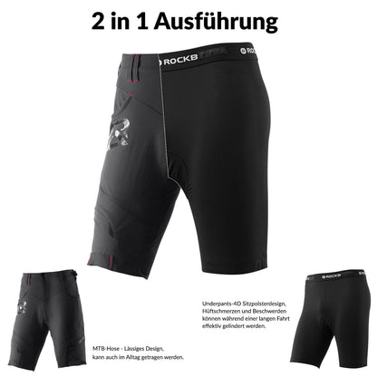 ROCKBROS Radhose Herren Kurz atmungsaktiv Anti - Stoß Fahrradhose - Fahrradhose ROCKBROS - EU - NooMii