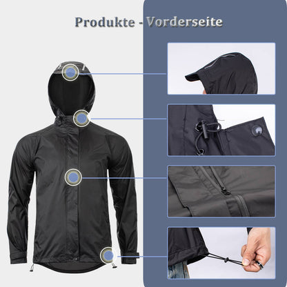 ROCKBROS Radsport Regenjacke Herren Wasserdicht Leicht Fahrradjacke - Fahrradjacke ROCKBROS - EU - NooMii
