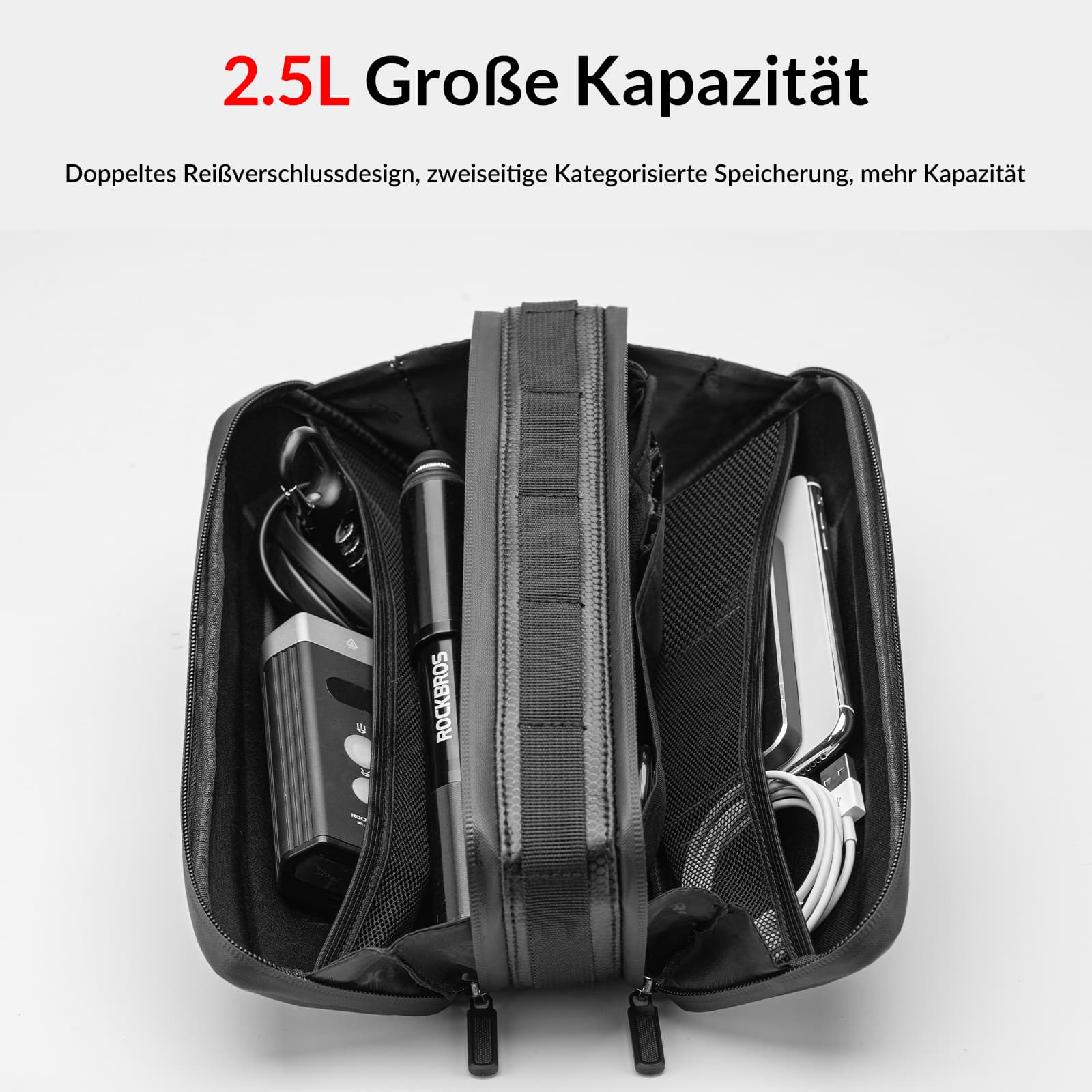 ROCKBROS Rahmentasche Fahrradtasche für MTB, Rennräder 1,5L / 2,5L - Fahrradtaschen ROCKBROS - EU - NooMii