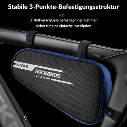 ROCKBROS Rahmentasche wasserdicht Dreieckstasche für MTB & Rennräder 1,2L - Fahrradtaschen ROCKBROS - EU - NooMii