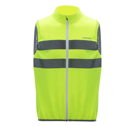 ROCKBROS Reflektierende Weste Reiten Sicherheitsweste Fluoreszierend Grün - Fahrradjacke ROCKBROS - EU - NooMii
