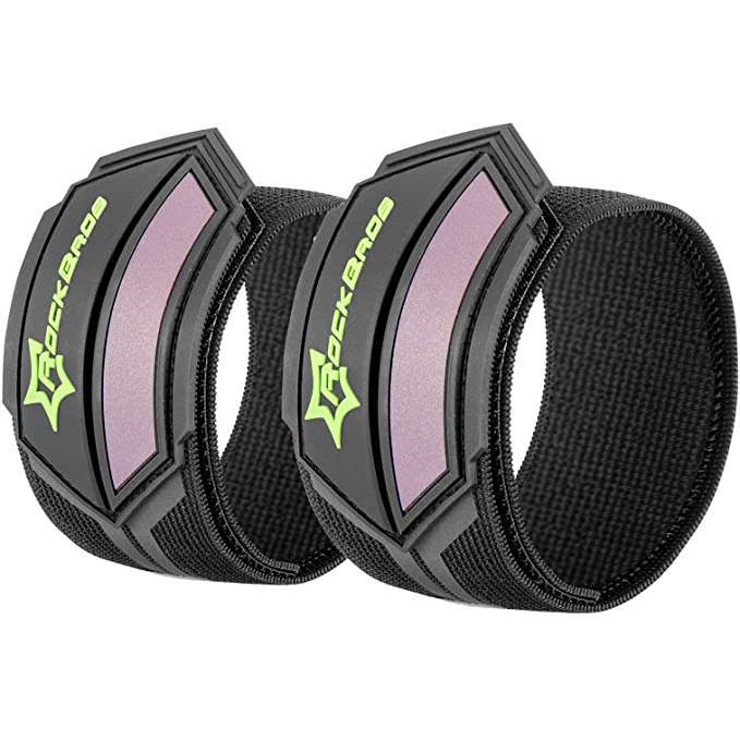 ROCKBROS Reflektorbänder Hosenband mit Klettverschluss 1 Paar Schwarz - Reflektorbänder ROCKBROS - EU - NooMii