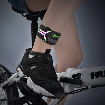 ROCKBROS Reflektorbänder Hosenband mit Klettverschluss 1 Paar Schwarz - Reflektorbänder ROCKBROS - EU - NooMii