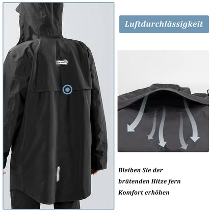 ROCKBROS Regenmantel Wasserdichter Regenponcho Verlängerte Regenjacke - Fahrradjacke ROCKBROS - EU - NooMii