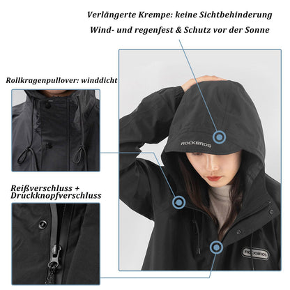ROCKBROS Regenmantel Wasserdichter Regenponcho Verlängerte Regenjacke - Fahrradjacke ROCKBROS - EU - NooMii