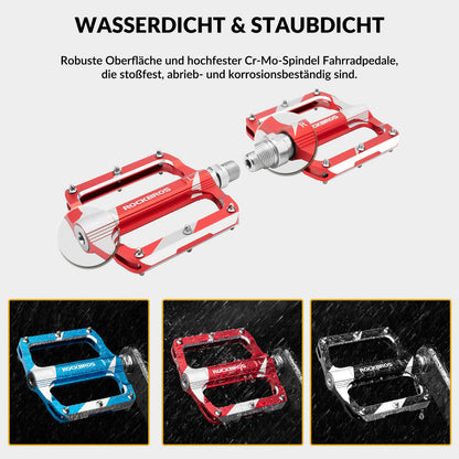 ROCKBROS Rennrad Pedale Alu Sealed Bearing 9/16 Zoll 3 Farbe - Fahrradpedale ROCKBROS - EU - NooMii