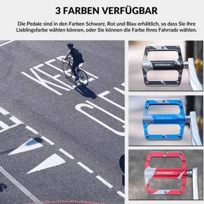 ROCKBROS Rennrad Pedale Alu Sealed Bearing 9/16 Zoll 3 Farbe - Fahrradpedale ROCKBROS - EU - NooMii